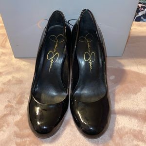 Black Patent Leather Heels